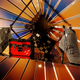 A pair of shoes of French luxury company Louis Vuitton is displayed in the window of a store in Zurich